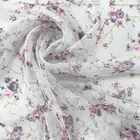 Тюль Вуаль Розы сиреневые 75587